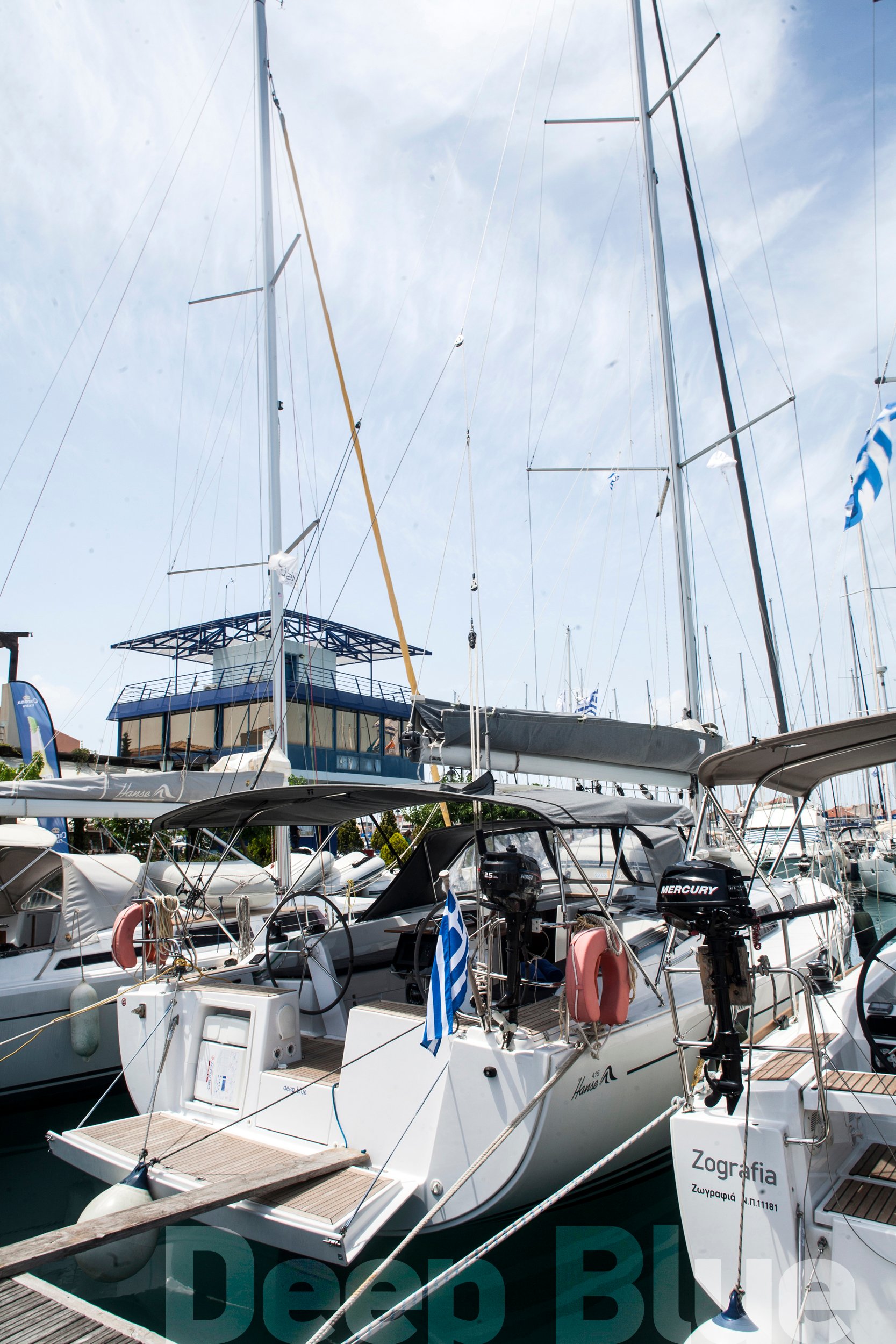 Deep Blue - Sailboat in Lavrio