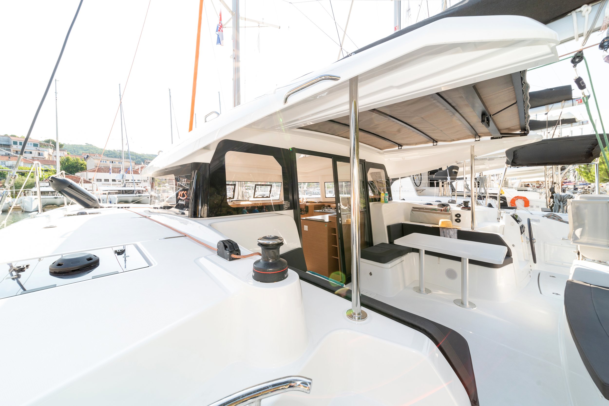 First Glimpse - Catamaran in Skradin