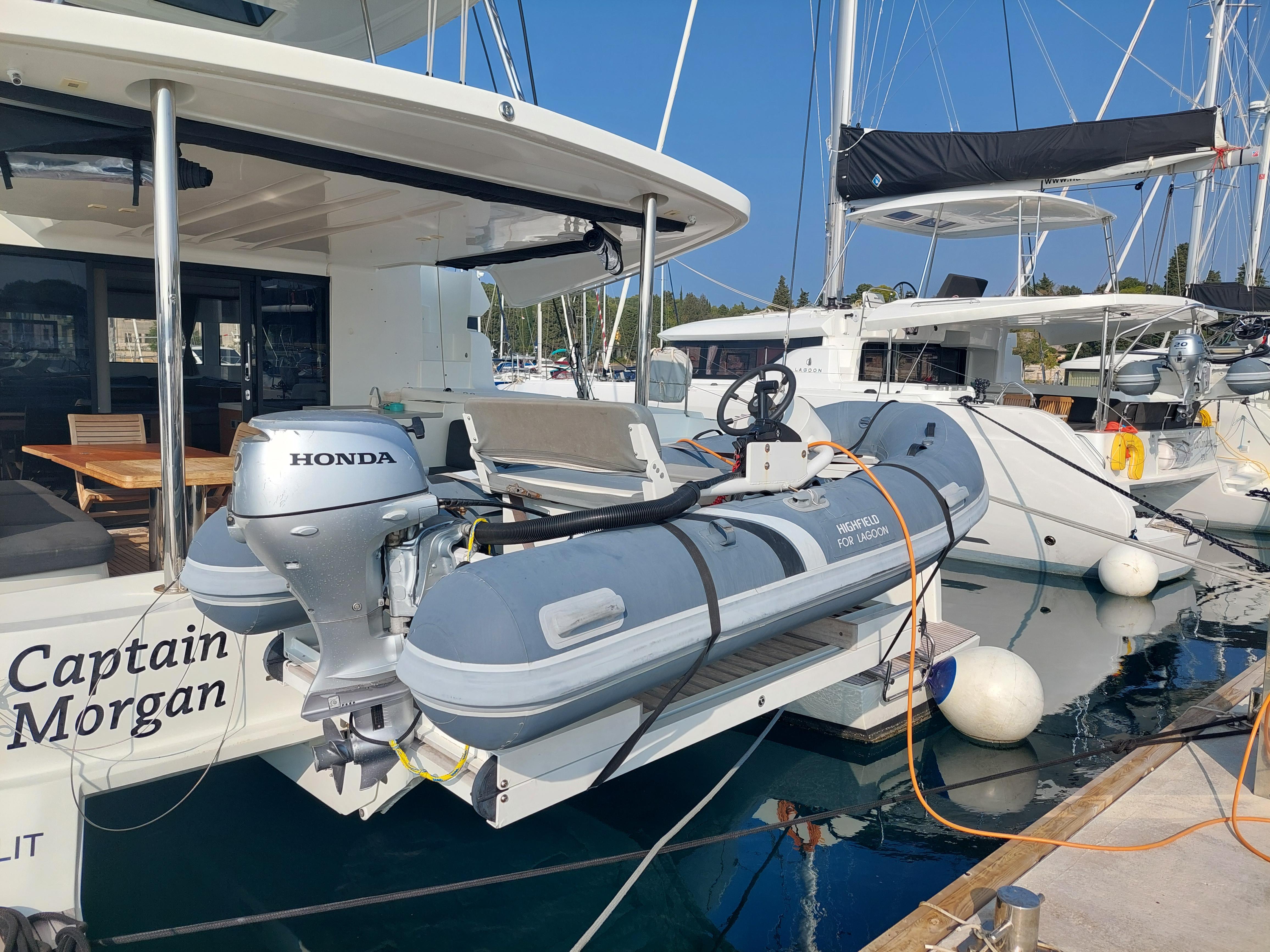 Captain Morgan - Catamaran in Marina