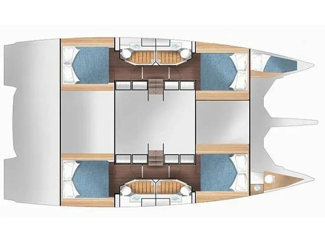 KAJSA KAVAT new 2024 (air condition, generator, water maker, flybridge) - Catamaran in Primošten