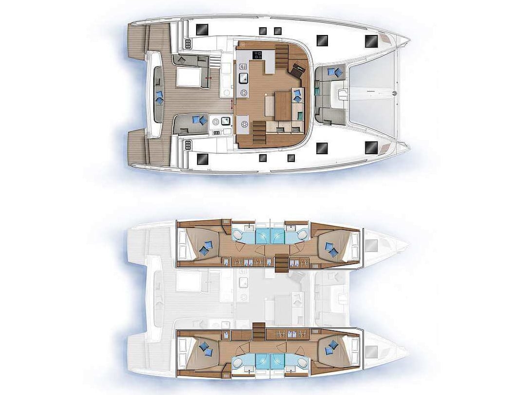 Margeo XVII (A/C - Generator - Water Maker - dishwasher) - Katamaran içinde Alimos