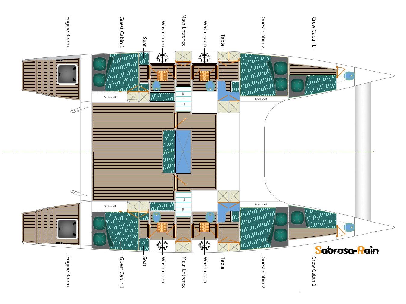 Crystal (Cabin 4) - Catamaran in Weligama