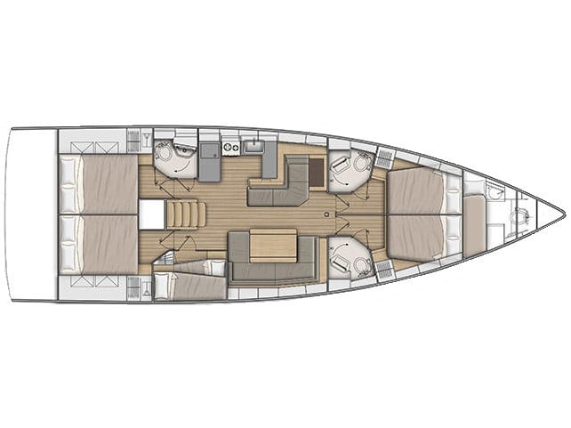 Barracuda (Refit 2026 - A/C - Generator - Electric Heads - 12 Pax) - Sailboat in Kontokali