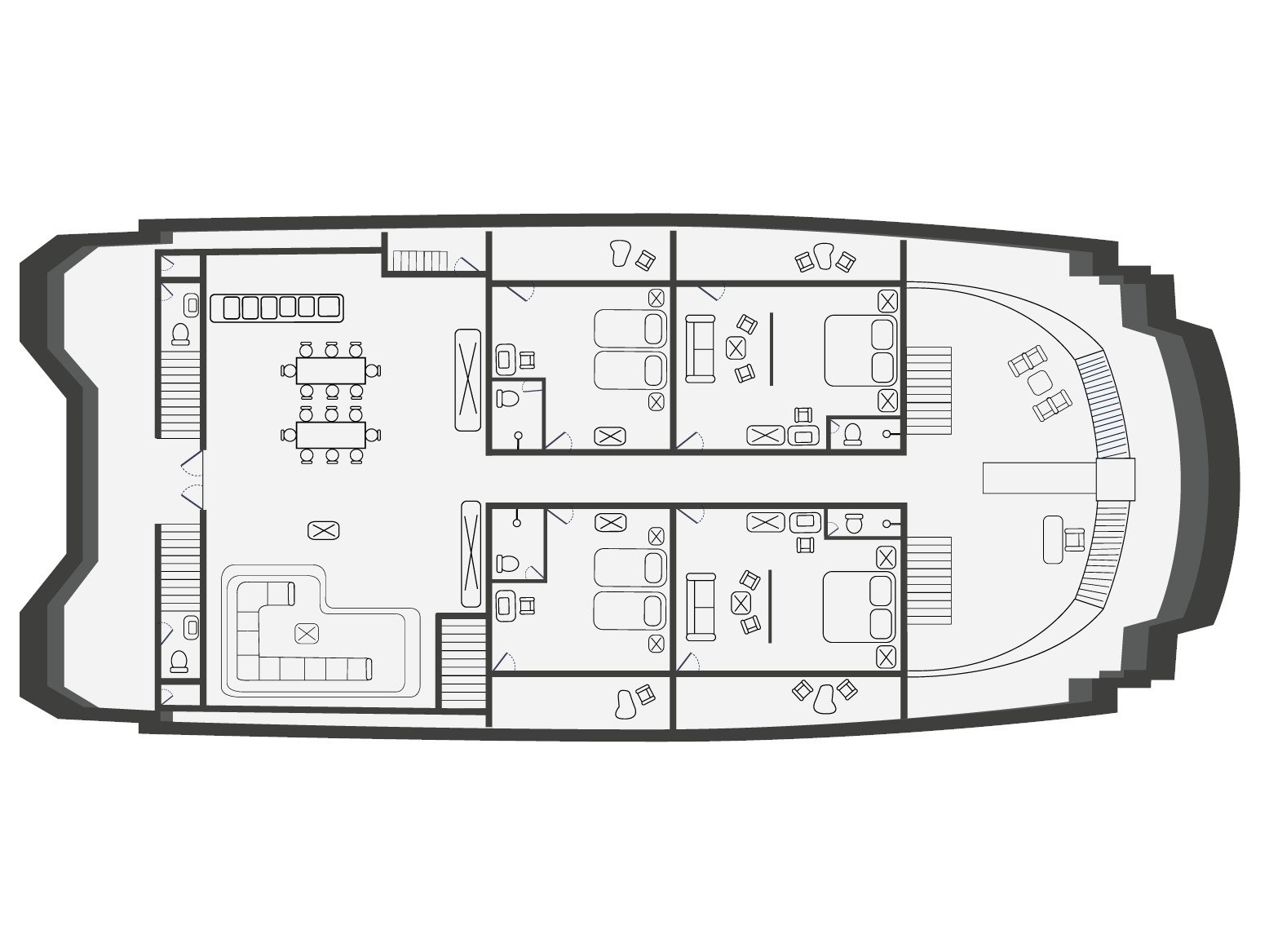 Petrel - Cabin 1 - Catamaran in Santa Cruz