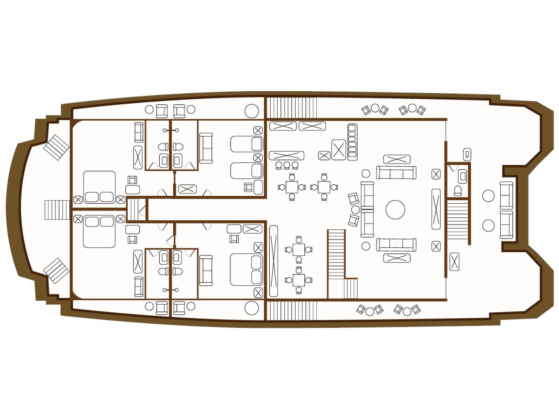 Elite - Cabin 2 - Catamaran in Santa Cruz