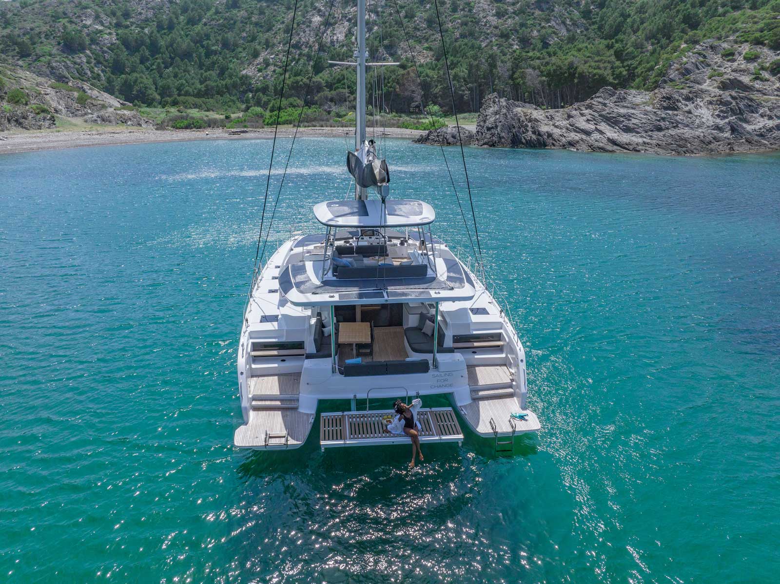 Athena Blu - Catamaran in Simpson Bay