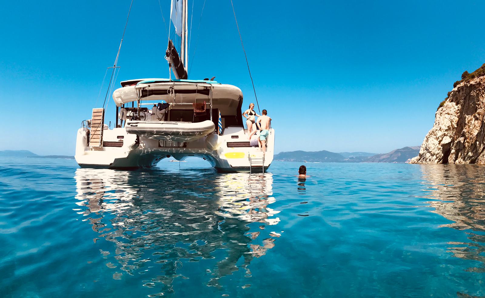 No Name: Forward Cabin #2 (Cabin Charter 2 pax) FULLY CREWED, ALL EXPENSES - Catamaran in Lefkada