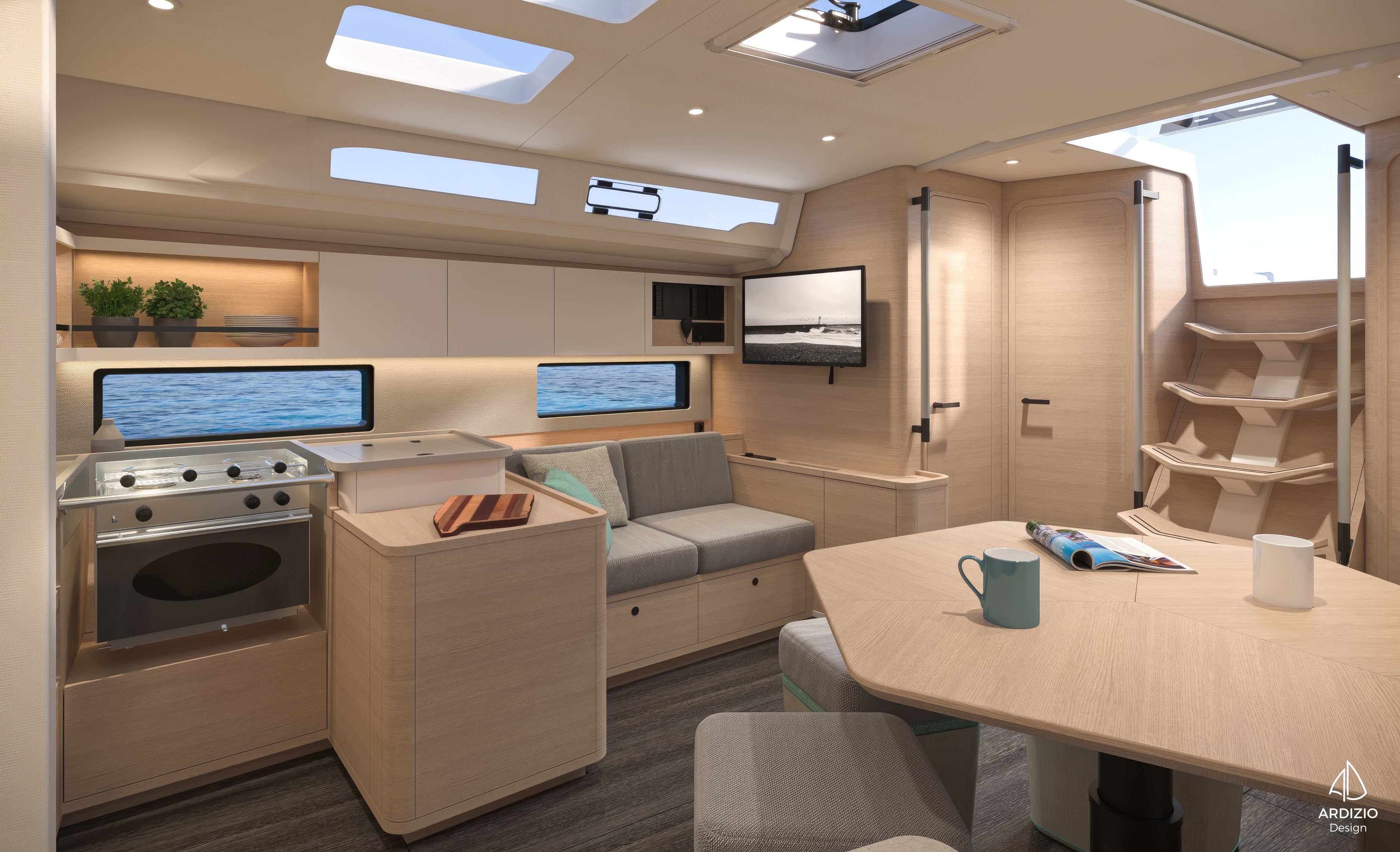 Sunsail 44.4 Premium - Sailboat in Marina