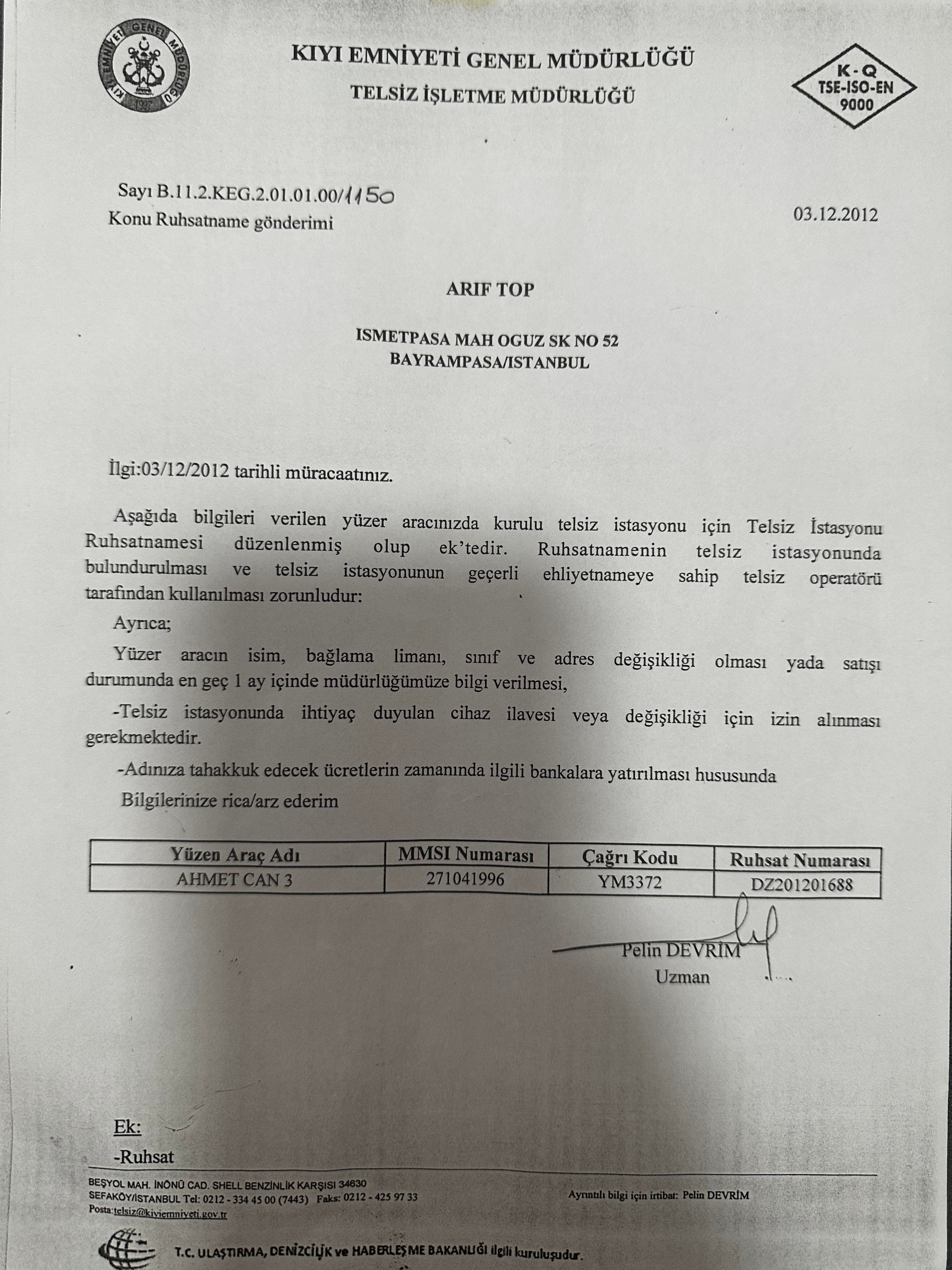 Ahmet CAN 3 - Gulet in Cumhuriyet