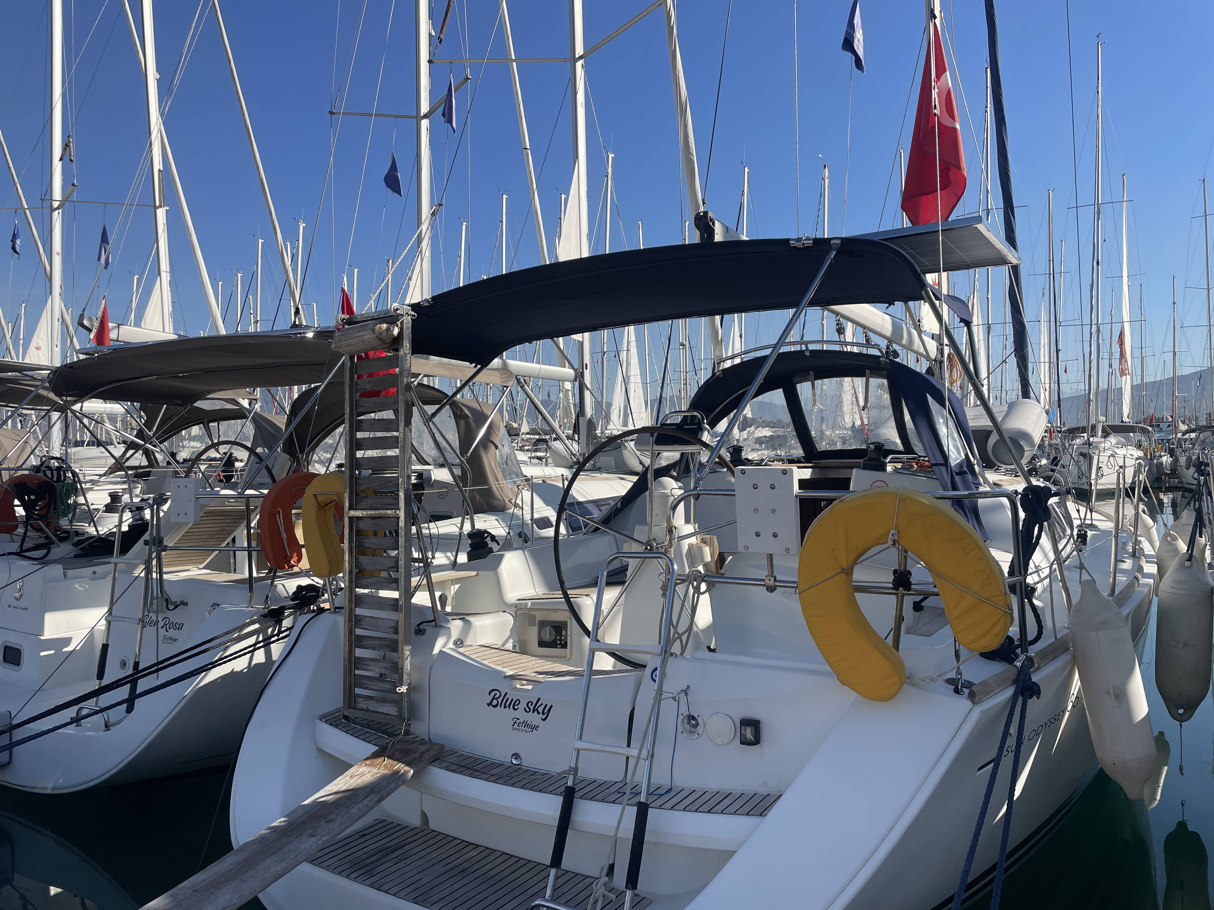 Blue Sky - Sailboat in Karagözler