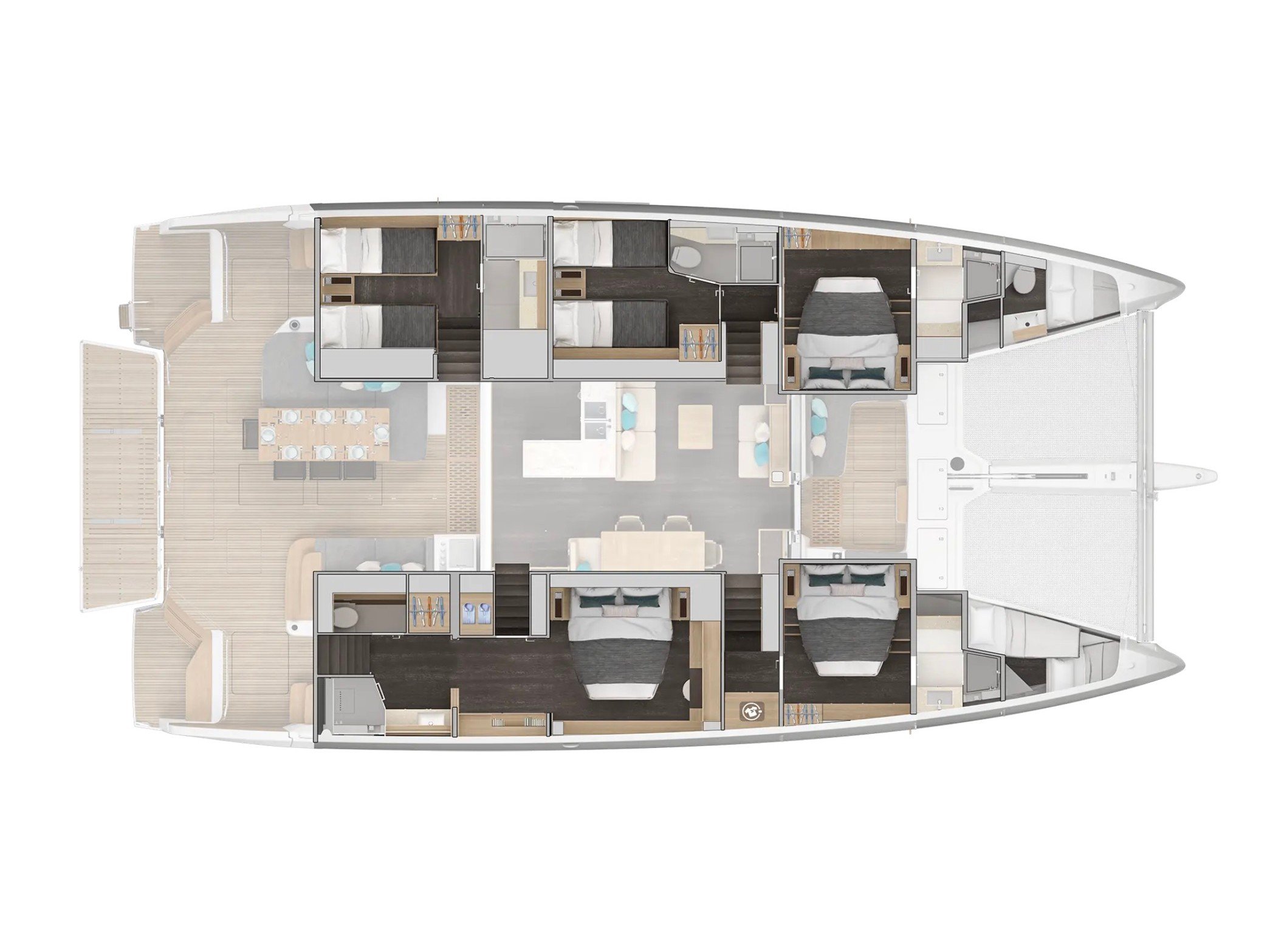 Montecristo - FIRST CLASS - Catamaran in Olbia