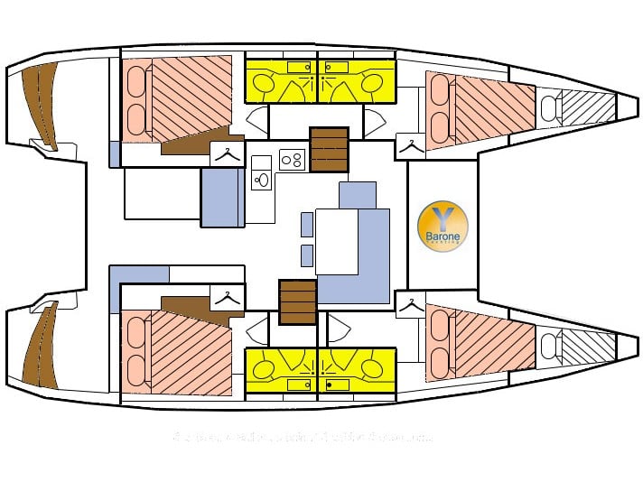 Cabin U01 (LF) - Catamaran in Providence