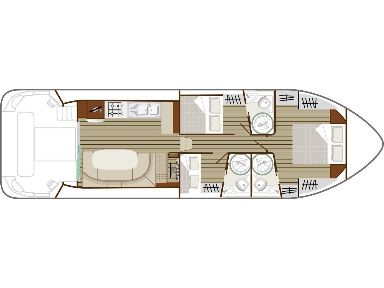 Cruiser Premium+ 6/8 Pers. - Motor Yacht in Saint-Nazaire-d'Aude