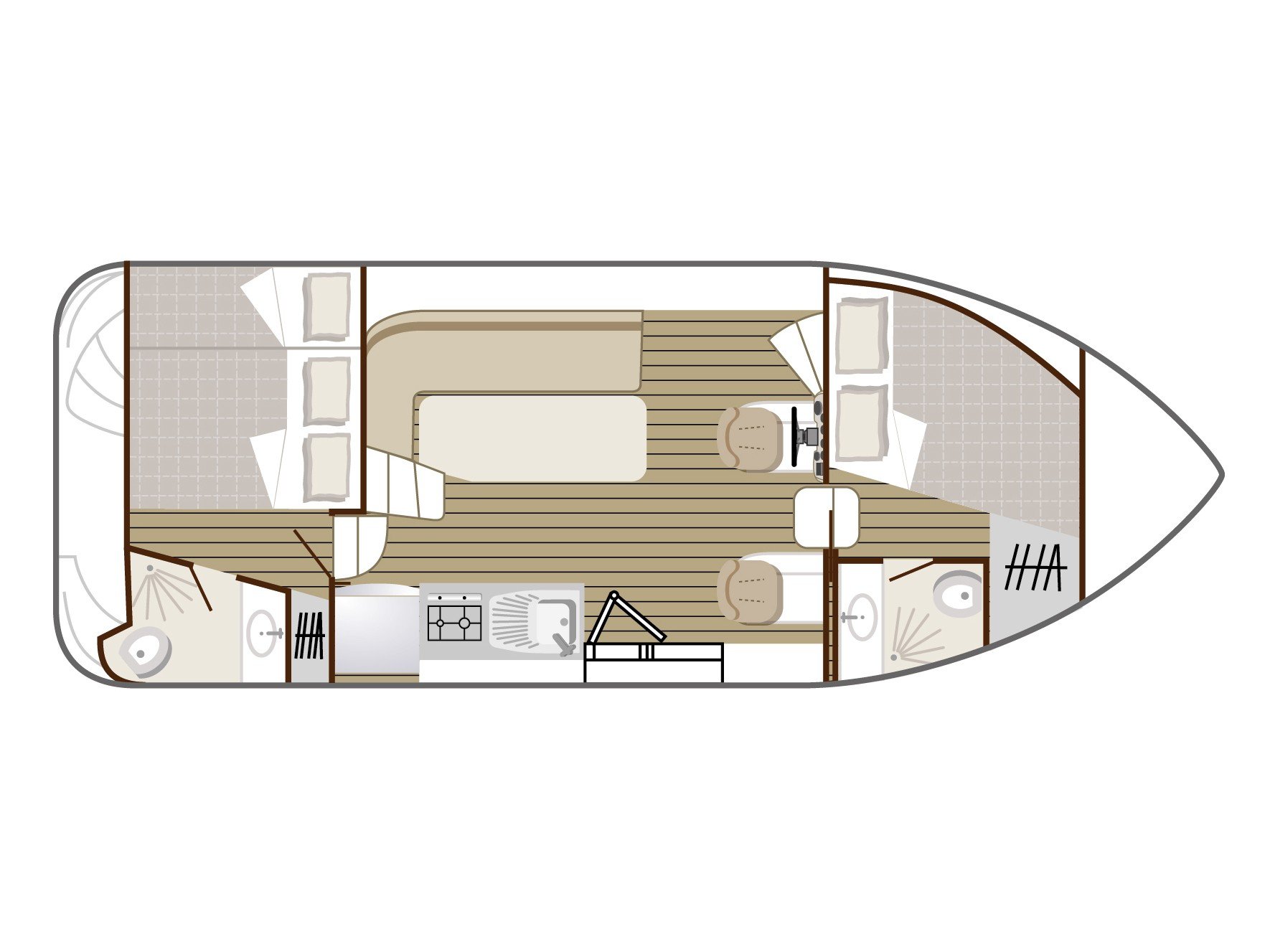 Cruiser Comfort 4/7 Pers. - Motor Yacht in Buzet-sur-Baïse