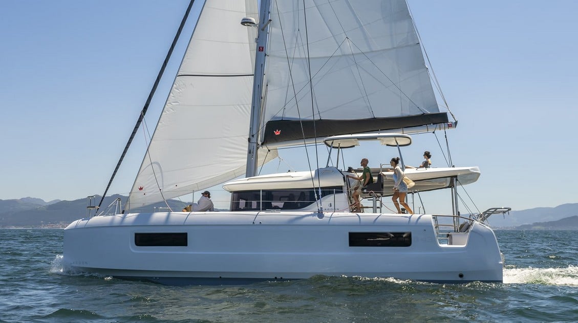 White - Catamaran in Salerno