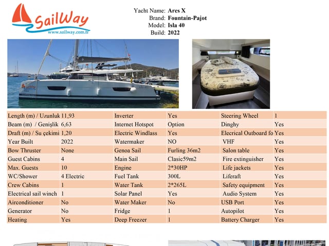 Ares X - Katamaran içinde Adaköy