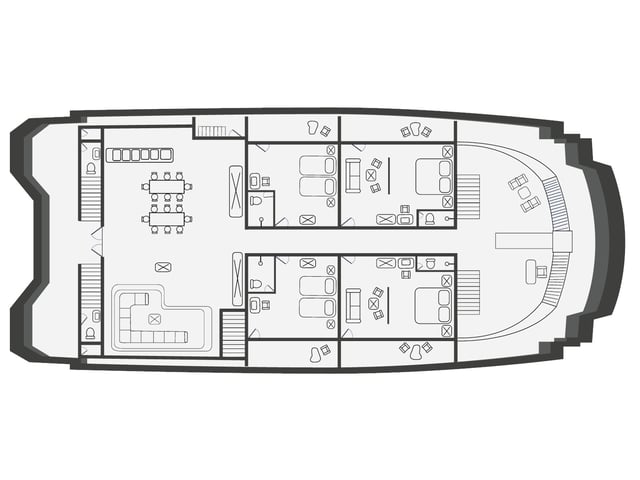 Petrel - Cabin 7 - Catamaran in Santa Cruz