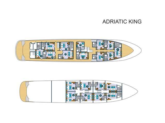 Adriatic King - Motor Yat içinde Split