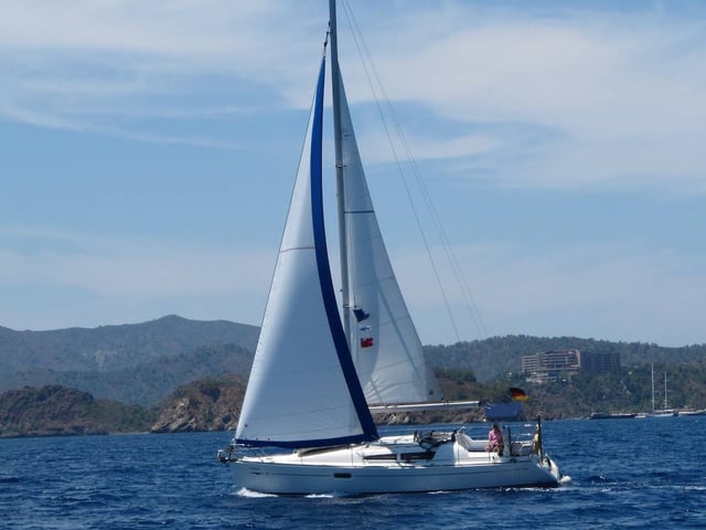 Blue Sky - Sailboat in Karagözler