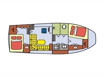 Mantelmeeuw - Motor Yat içinde IJsselstein