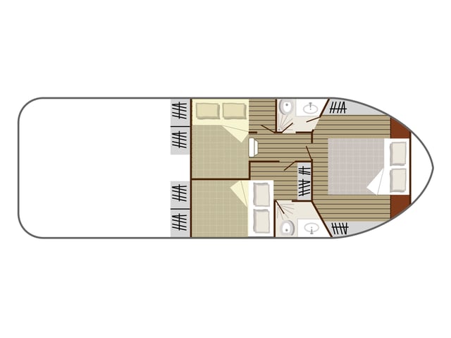 Cruiser Comfort 6/8 Pers. - Motor Yat içinde Grez-Neuville