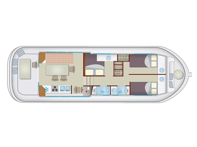 Pénichette Comfort 6/10 Pers. - Diğer içinde Saint-Léger-sur-Dheune